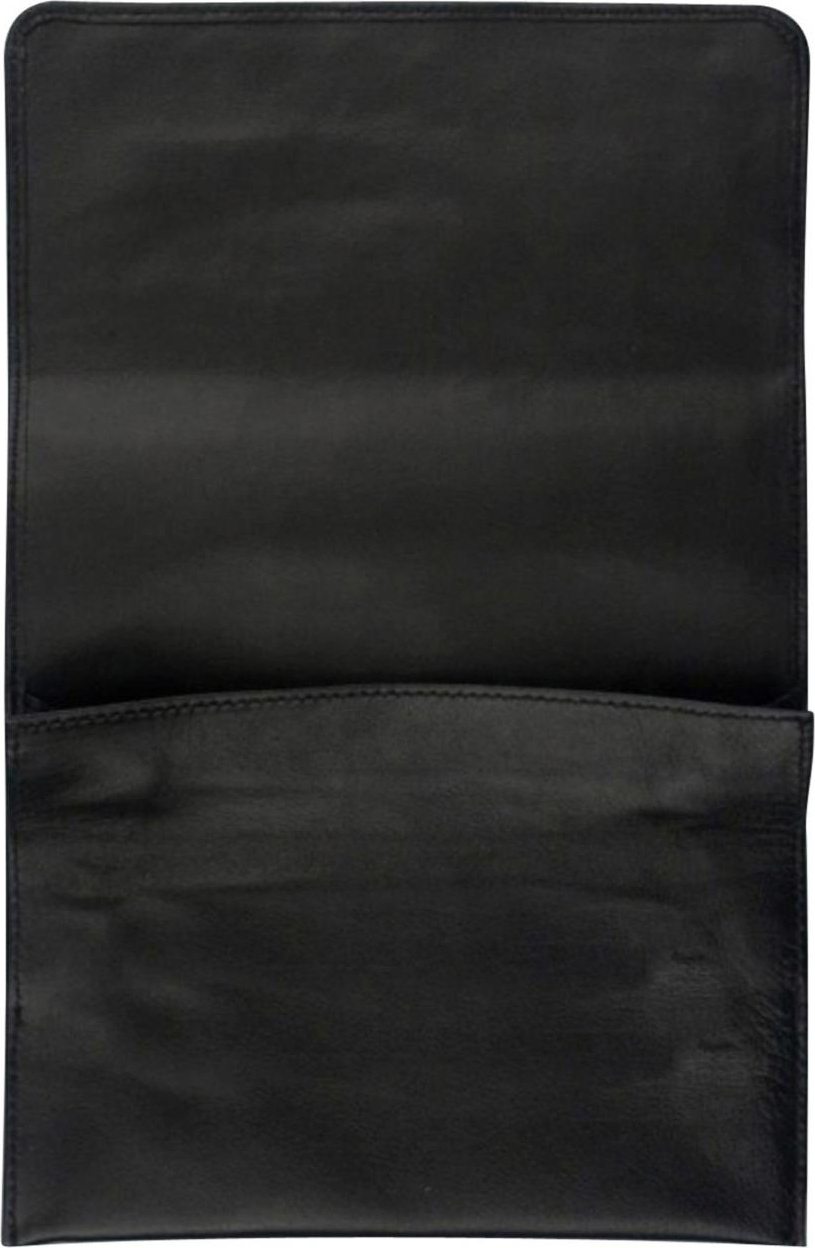 Tabak-Rollbeutel Schafnappa schwarz/Kautschukfutter 16.5cm 627341