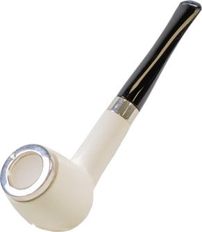Block Meerschaum Pfeife "Billiard Army+Top" glatt 432960