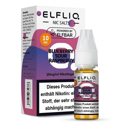 E-Liquid Nikotinsalz ELFBAR Elfliq Blueberry Sour Raspberry 10mg 79675