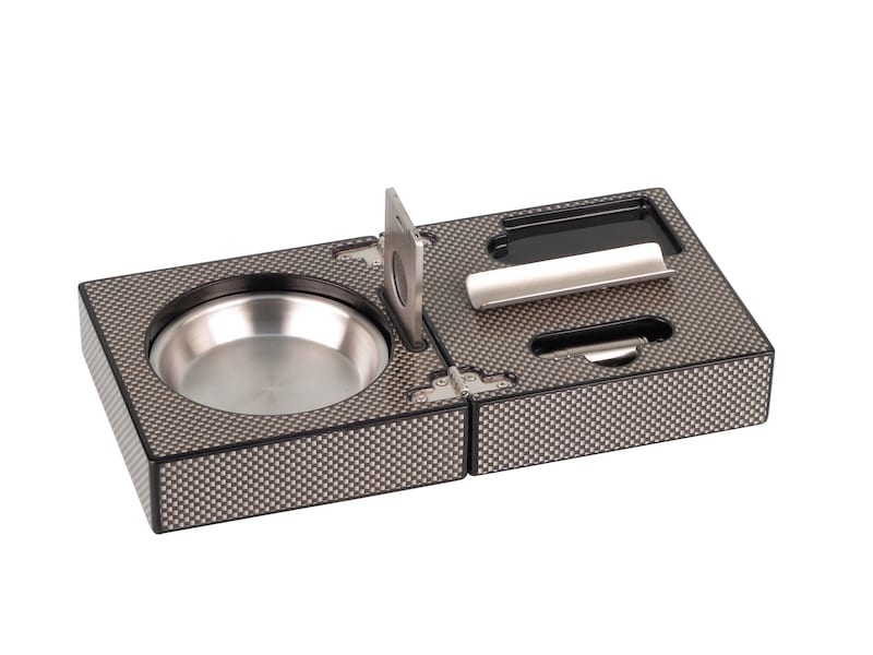 Zig.-Set"Carbone Finish mit Ascher, Cutter und Rundcutter" 524303