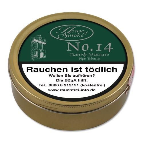 Pfeifentabak HOUSE OF SMOKE No. 14 Danish Mixture 50 Gramm 74401