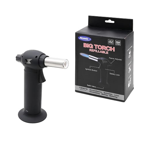 Feuerzeug Jet ATOMIC Big Torch schwarz 47386