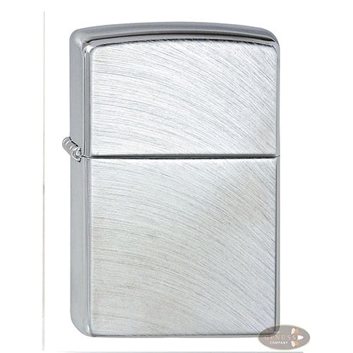 Feuerzeug Zippo Chrome Arch aus Chrom gebürstet in silber seidenmatt gemustert 81085