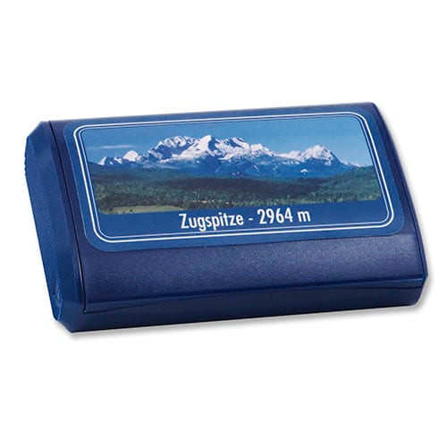 Pöschl Nachfüllbox aus Kunststoff mit Zugspitzenmotiv für 15 g SW884848