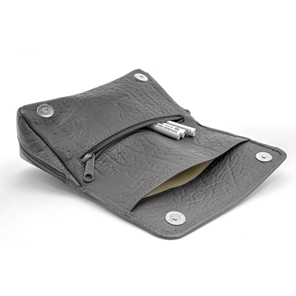 Pfeifentasche 2er WHITE ELEPHANT Loxo Leder grau 81873