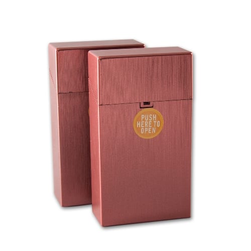 Zigarettenbox Kunststoff Clic Box metallic 100 mm 96886