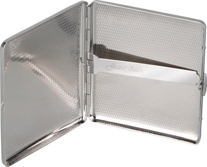 Zigarettenetui Metall nickel gebürstet  9er 600055