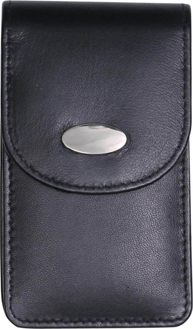 Zigaretten-Packungsetui Leder schwarz Slim  100mm 617711