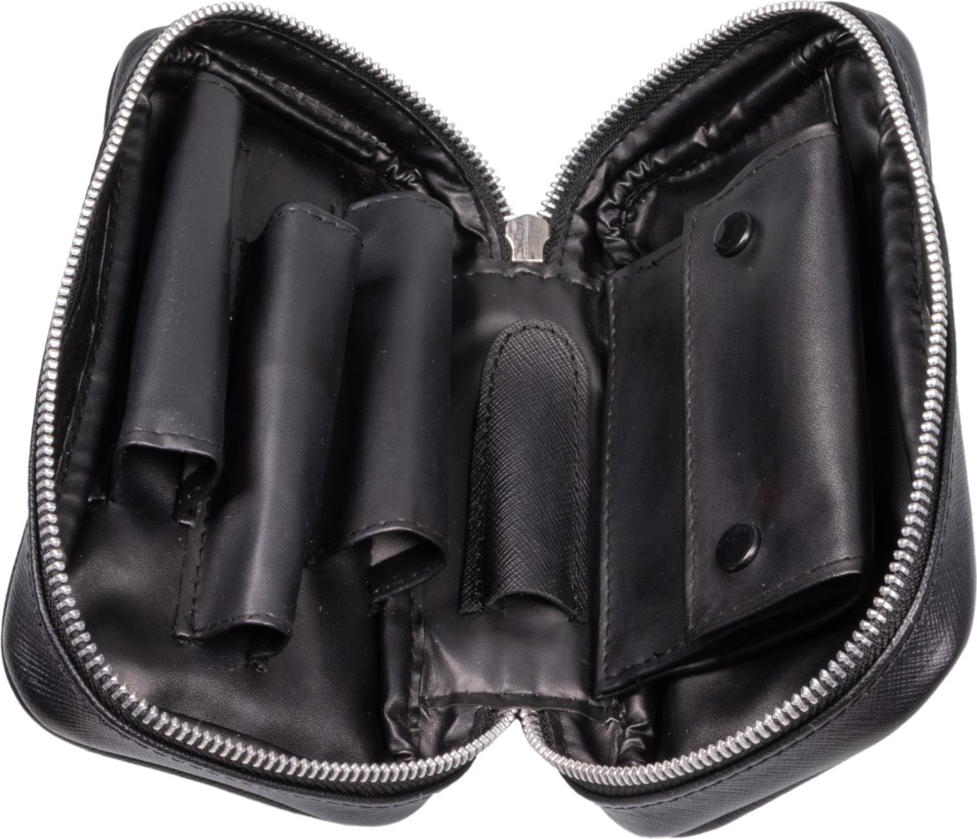 PASSATORE Pfeifentasche Leder schwarz 3er 633752