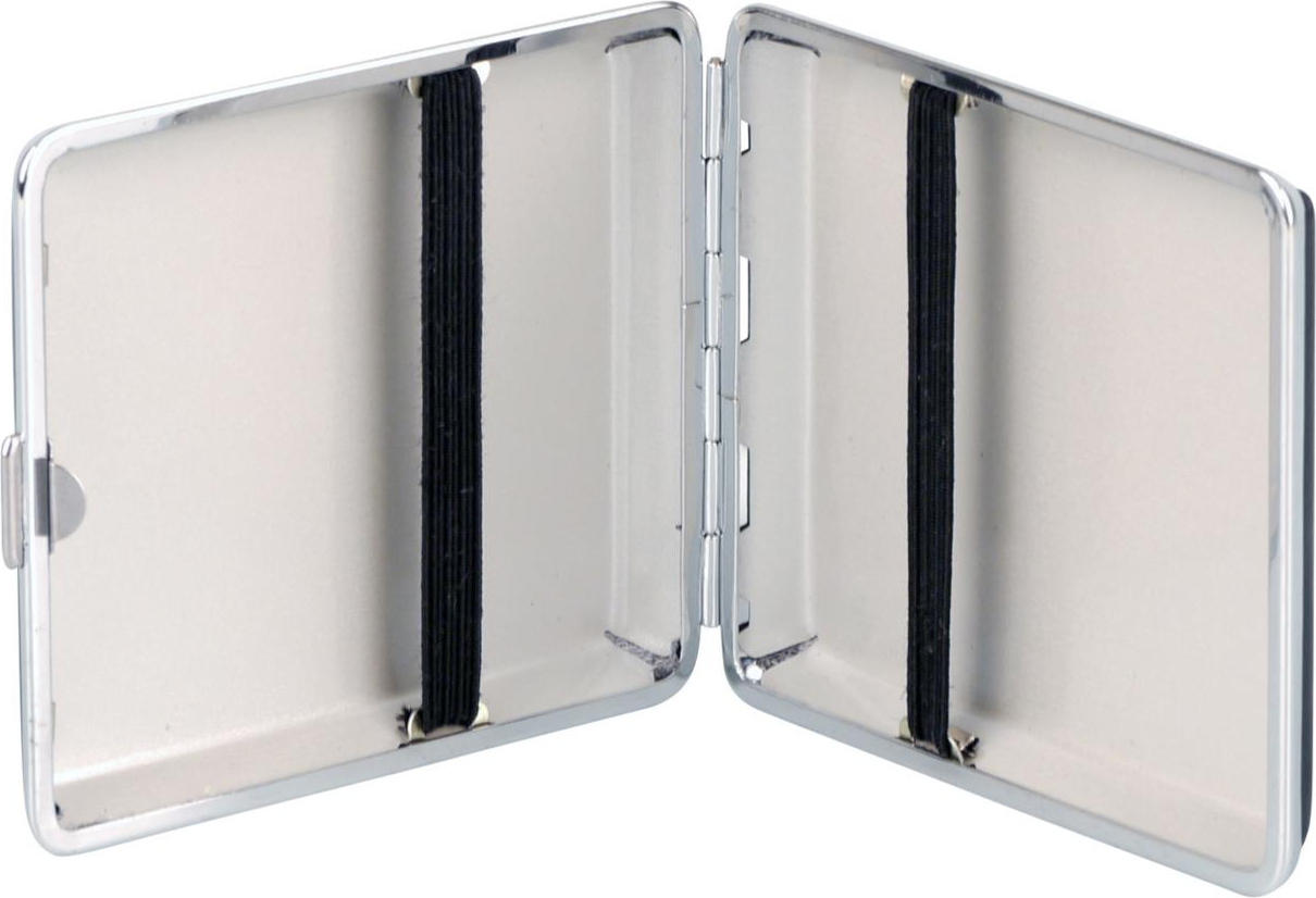 Zigaretten-Etui Lederoptik schwarz 18er 604657
