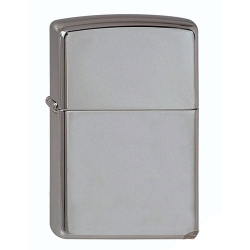 Feuerzeug Zippo Black Ice aus Metall beschichtet in silbergrau matt anthrazit glänzend 61525