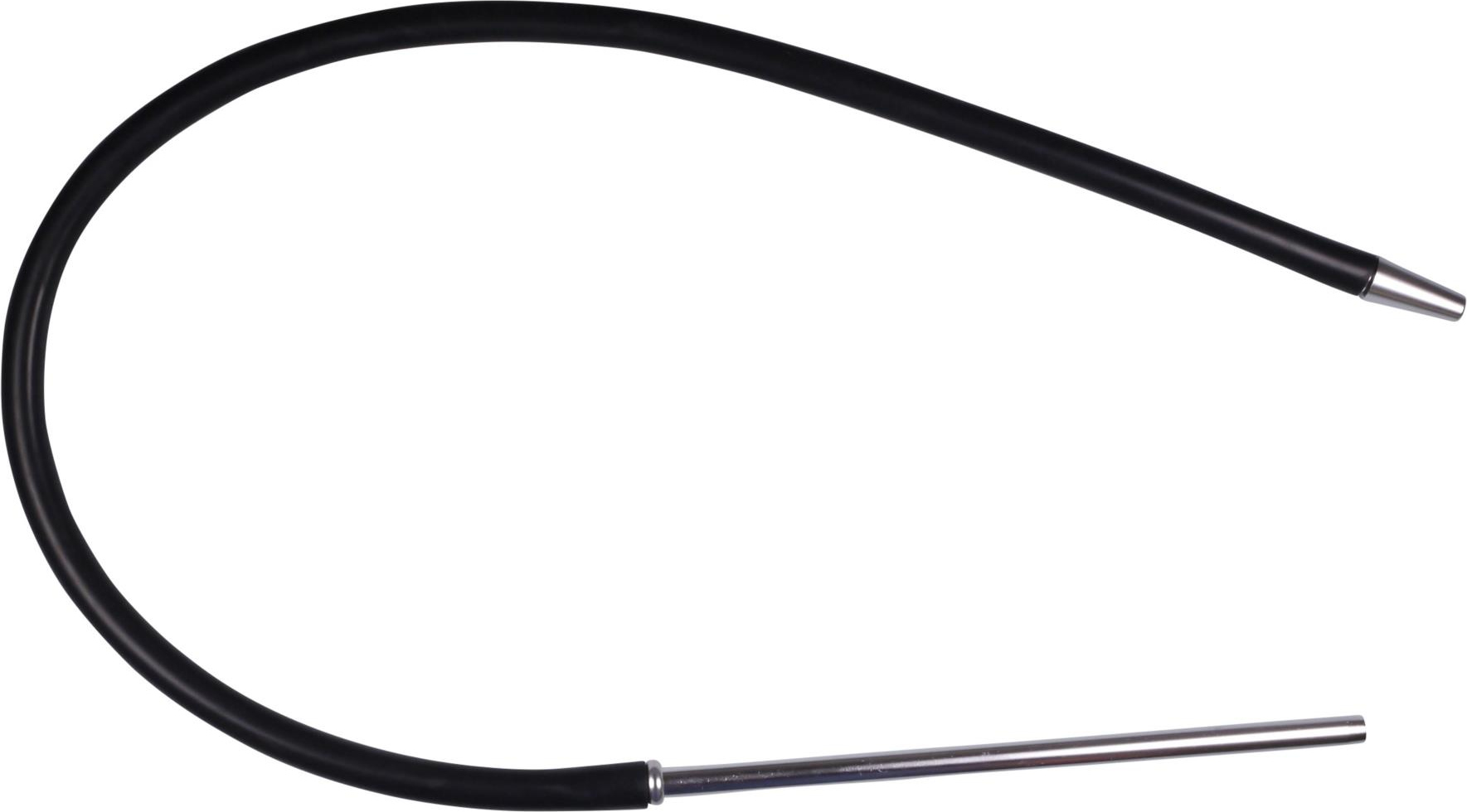 Silikonschlauch schwarz mit Mundstück Alu silber 150cm 12777
