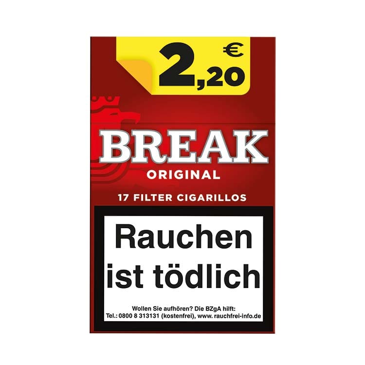 Break Original Naturdeckblatt Filterzigarillos (10x17) 8054