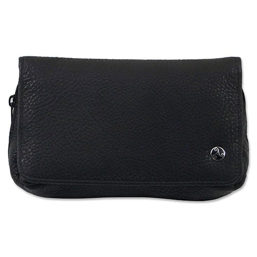 Tabakbeutel mit Pfeifentasche Rattray's für zwei Pfeifen aus Nappaleder glatt in schwarz 93236