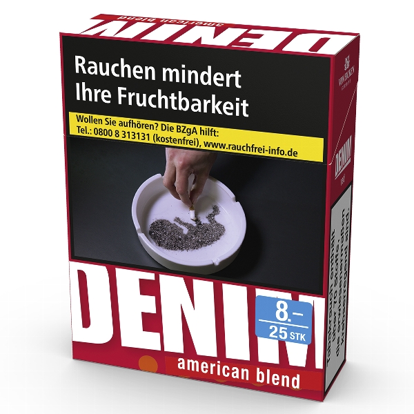 Denim Zigaretten Red XL-Box (8x24)