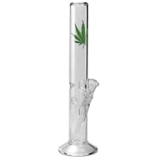 Bong Glas BREIT Zylinder 45 cm 55 mm Schliff 18,8 mm 34180