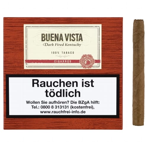 BUENA VISTA Dark Fired Kentucky Cigarros 10 Zigarillos 42322