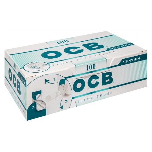 100 Stück Packung OCB Menthol Hülsen SW12310