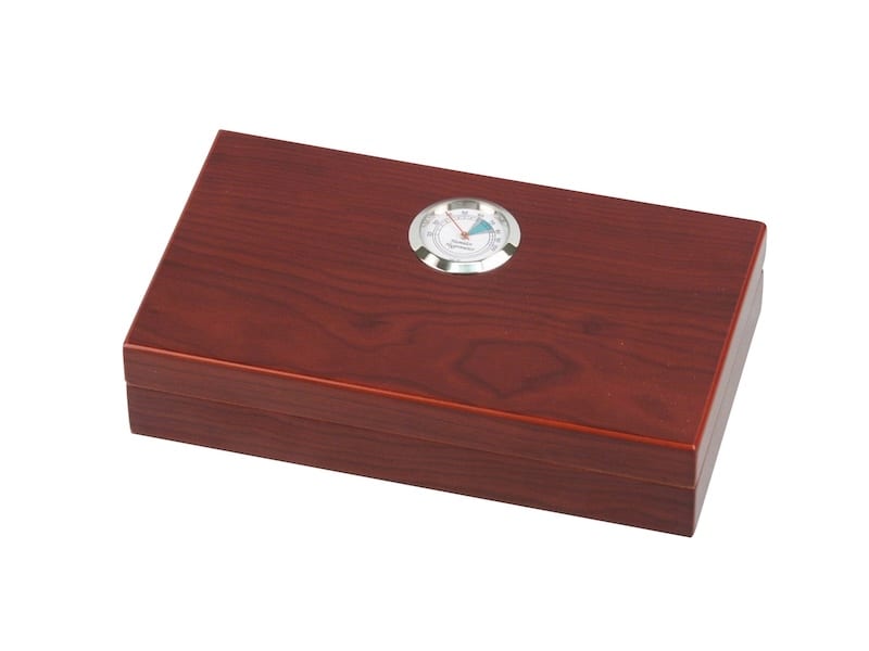 Mini Zigarren-Humidor Pianolack cherry, ca. 4 Zigarren 560004