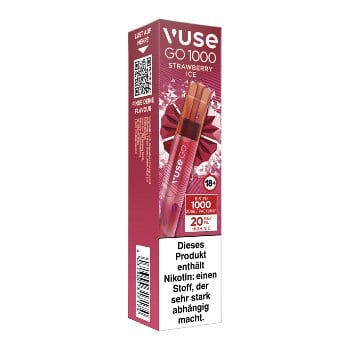 Einweg eZigarette Vuse GO Strawberry Ice 20mg bis zu 1000 Puffs 40207
