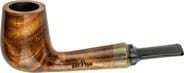 Pfeife"Mr.Pipe" Redwood braun pol. 9mm, grauer Ring, KS-Mund 401745