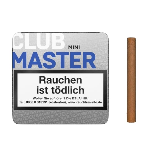 Clubmaster Mini Blue 20 Zigarillos OHNE FILTER 84070