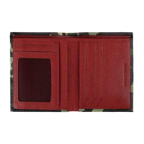 Geldboerse ZIPPO Leder Camo gruen 7 Karten 8,8x10,4x1,5cm 2006047 45896