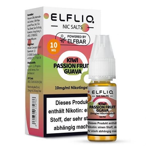E-Liquid Nikotinsalz ELFBAR Elfliq Kiwi Passion Fruit Guava 10mg 4307888