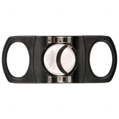 Zigarrencutter PASSATORE schwarz Doppelschnitt ¯ 27mm mit Ablage 36065