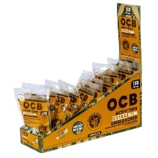 OCB Bamboo Aktivkohlefilter Extra Slim 6mm – Ungebleicht, Display 500 Stück (10×50) SW16378