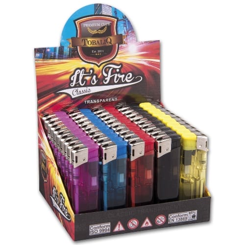 Elektronische Einweg Feuerzeuge mit elektronischer Piezo Zündung 50 Stück SW12304