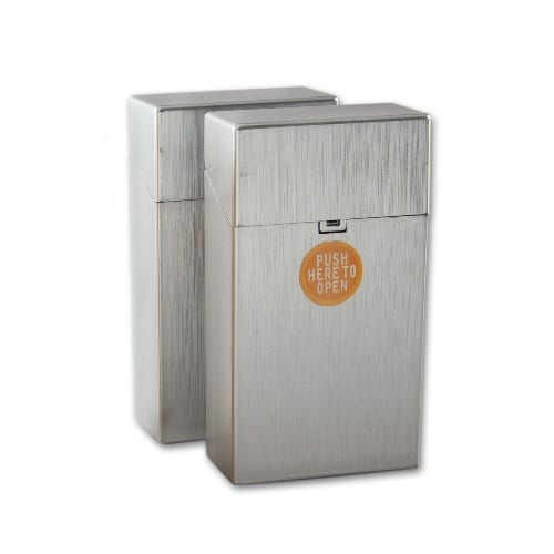 Zigarettenbox Kunststoff Clic Box metallic 100 mm 96886
