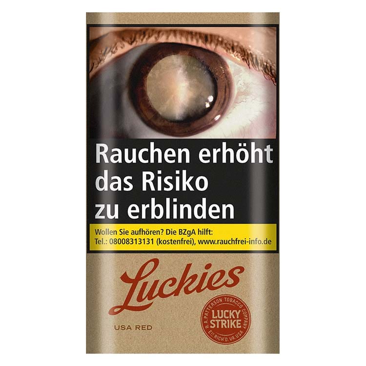 POUCH Lucky Strike Zigarettentabak USA Red ( Braun) 30 Gramm SW11873
