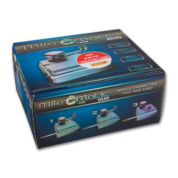 OCB Mikromatic Duo Zigarettenstopfmaschine Silber – Premium Geschenkset im Weihnachtskarton SW112595
