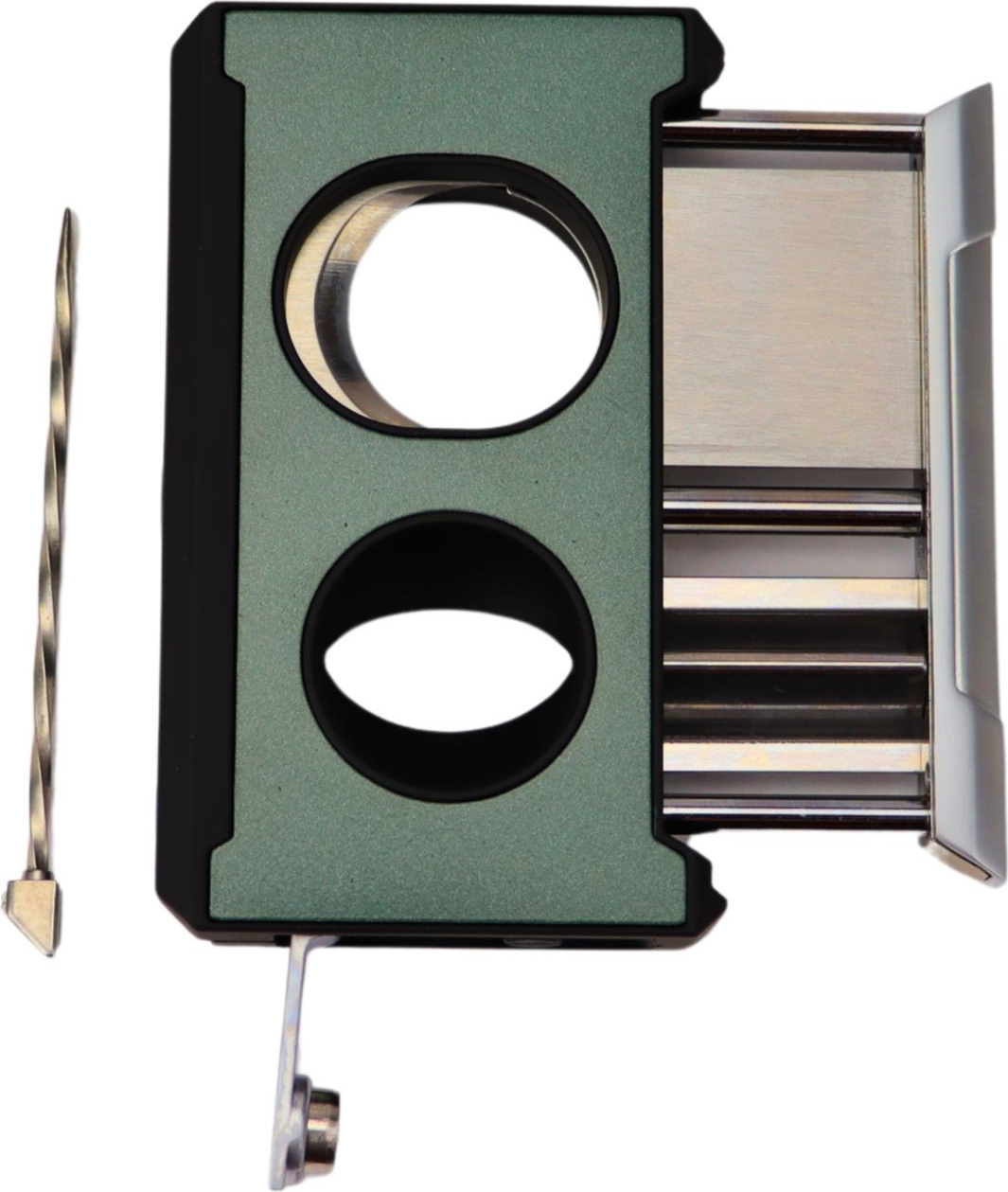 PASSATORE Zigarrenabschneider Kerb-u.Flachschnitt grün met. 593606