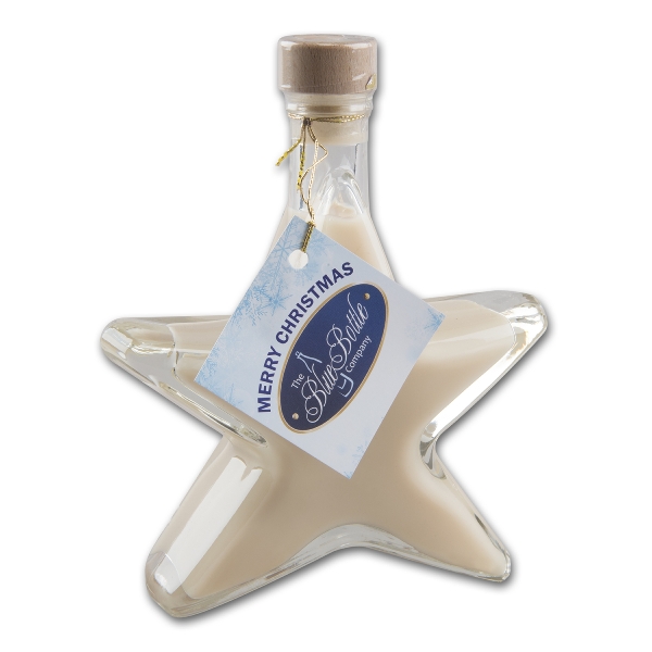 Likör BLUE BOTTLE Sahne Marzipan 16% in Sternflasche 85160