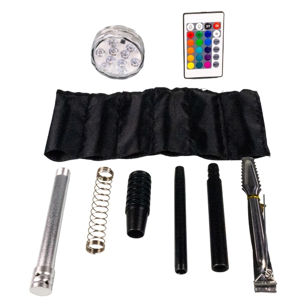 Wasserpfeife SHISTAR Outdoor schwarz 31cm hoch 1 Anschluss 35261