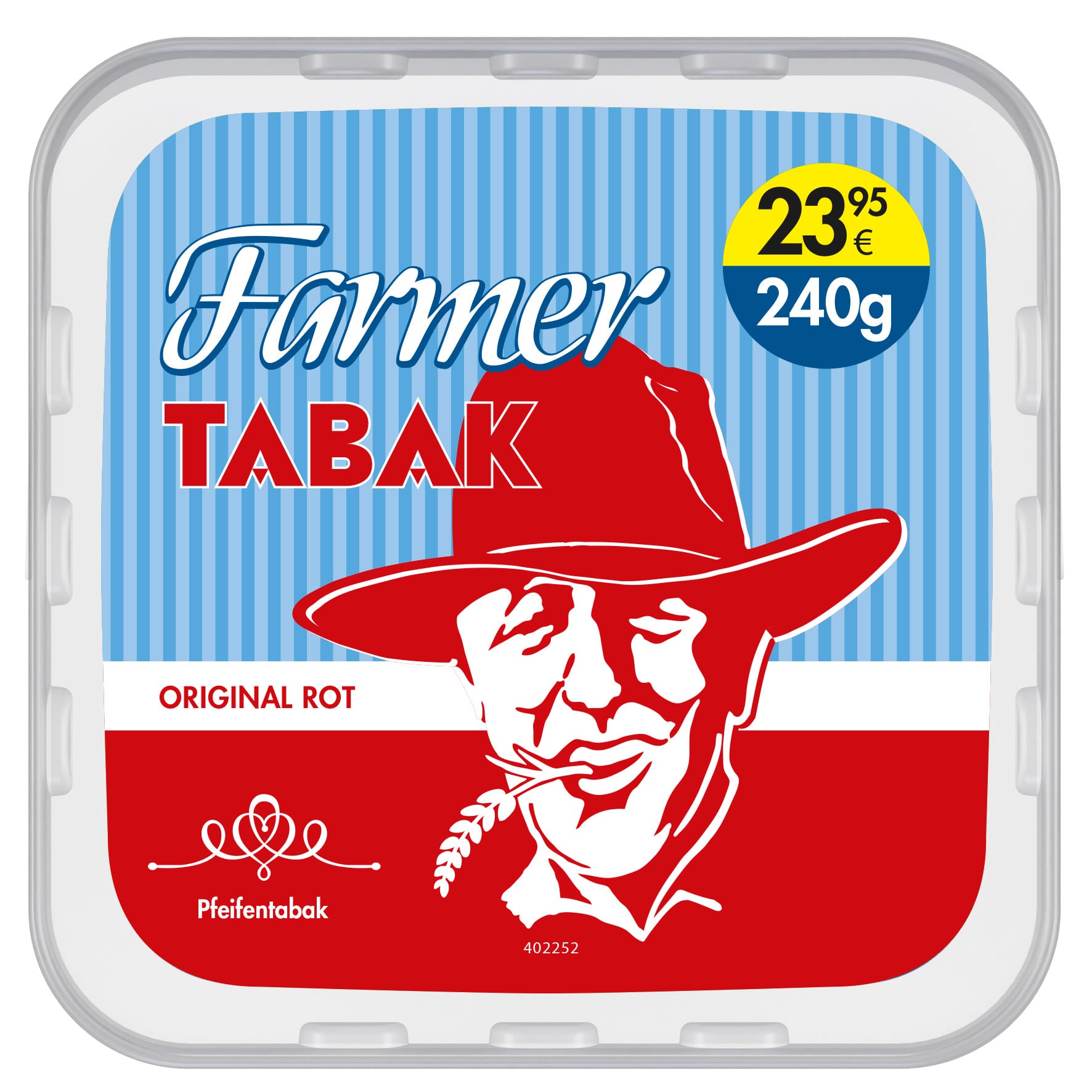 Pfeifentabak  EIMER FARMER Rot 240 Gramm SW14894