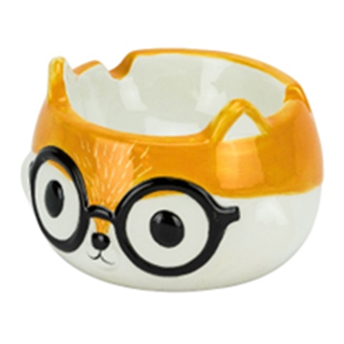 Windascher Keramik Fuchs mit Brille 10,5cm Durchmesser 79328