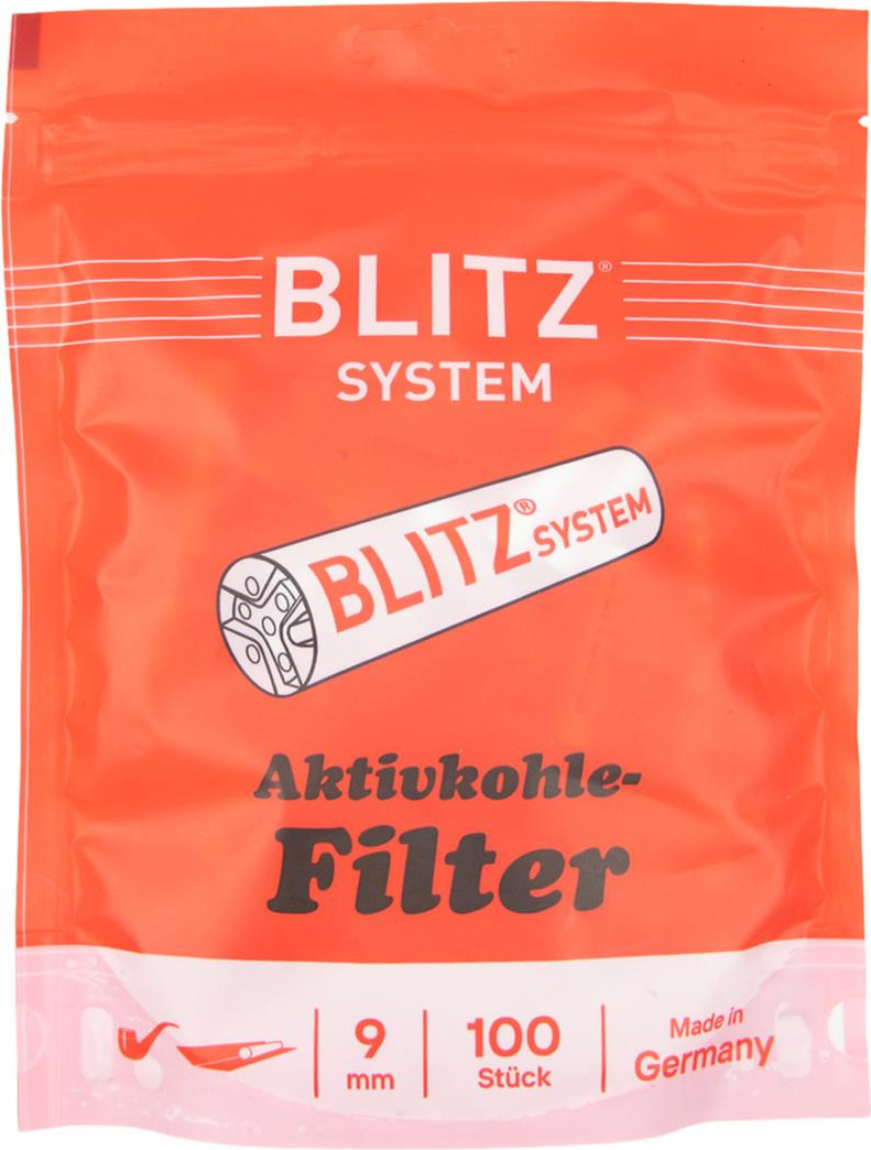 BLITZ System 9mm Aktivkohlefilter Inhalt 100 Filter/Beutel SW16852