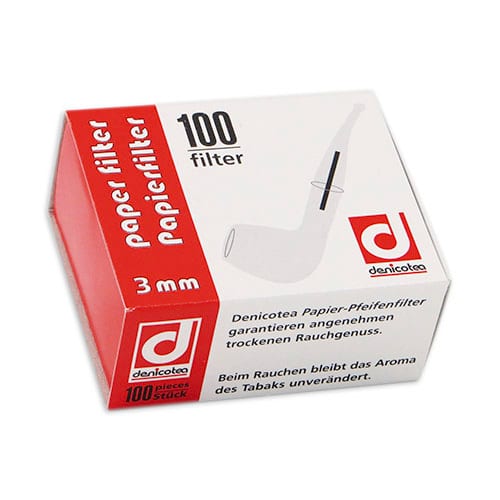 Pfeifenfilter Denicotea 3 mm 1 Schachtel à 100 Filter SW644