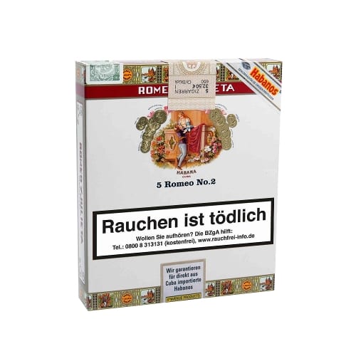 Romeo y Julieta Romeo No.2 Tubos 5 Zigarren 35881