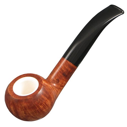 Pfeife Capitello Corteccia Prince aus Bruyèreholz Meerschaum Acryl in braun weiss schwarz 7193