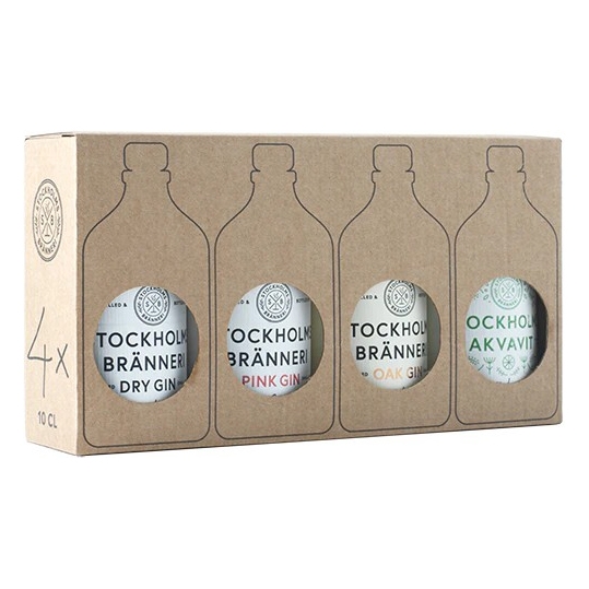 Gin STOCKHOLMS BRÄNNERI Taster Pack 40,8% Vol. 4x100ml 82450