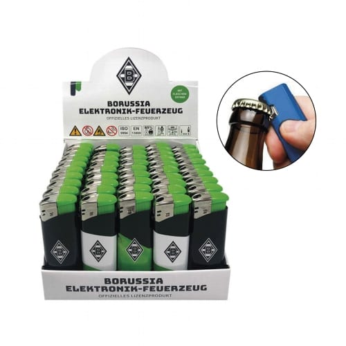 Einwegfeuerzeug Piezo BMG mit Flaschenoeffner Steller mit 50 Stueck 37882