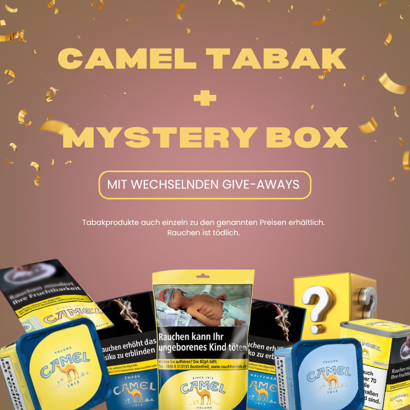 Aktion: 1 x Camel Tabak Produkt + 1 x Mystery Box