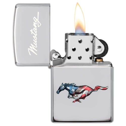 Zippo chrom poliert Ford Mustang 33473