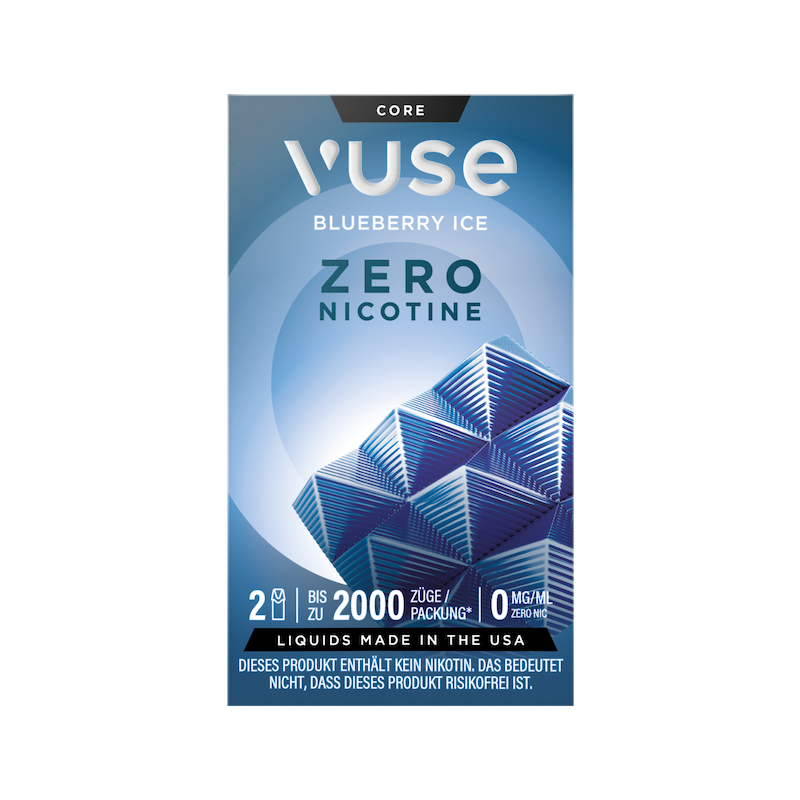 E-Kartusche Vuse Pods Blueberry ICE 0mg 2 Caps Zero Nikotin