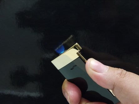 DUPONT SLIM 7 schwarz Lack/gold 027708 Jet 261258