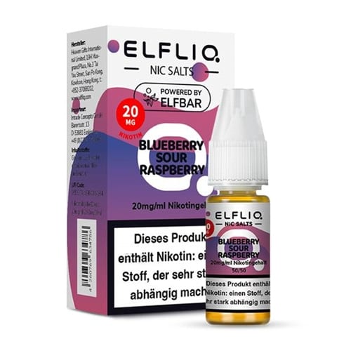 E-Liquid Nikotinsalz ELFBAR Elfliq Blueberry Sour Raspberry 20mg 41471